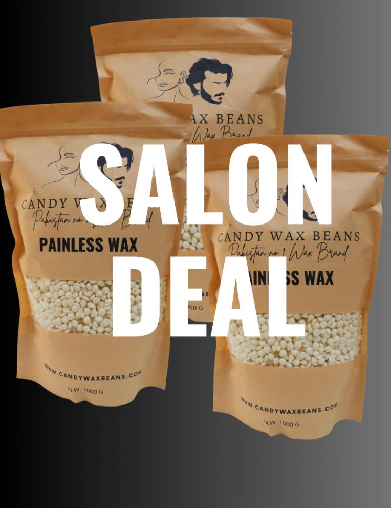 SALON DEAL -3×1 kg Wax + 10 Spatula Set