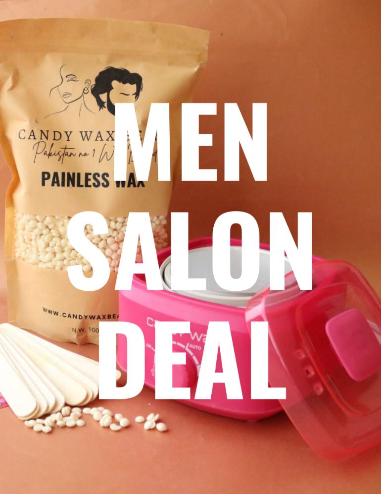 MEN SALON DEAL -1kg Wax + WAX HEATER +10 WOODEN STICK